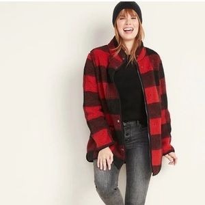 Buffalo Plaid Sherpa Jacket